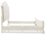 Arlendyne King Upholstered Bed with Mirrored Dresser and Chest