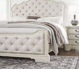 Arlendyne Queen Upholstered Bed with Mirrored Dresser