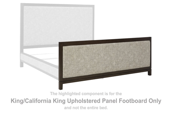 Burkhaus King/California King Upholstered Panel Footboard