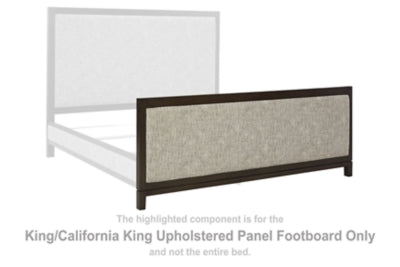 Burkhaus King/California King Upholstered Panel Footboard