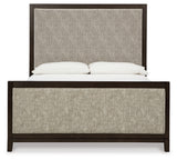 Burkhaus Queen Upholstered Bed with Dresser