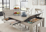 Parellen Dining Table and 4 Chairs and Bench