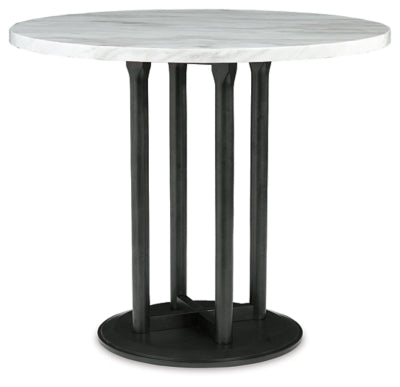 Centiar Counter Height Dining Table and 4 Barstools