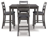 Bridson Counter Height Dining Table and Bar Stools (Set of 5)