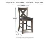 Caitbrook Counter Height Dining Table and 4 Barstools
