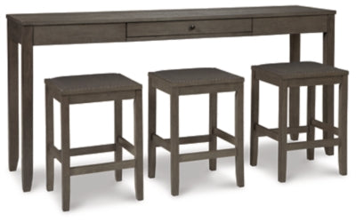 Caitbrook Counter Height Dining Table and Bar Stools (Set of 3)