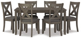 Caitbrook Dining Table and Chairs (Set of 7)