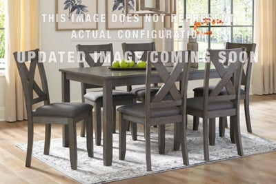 Caitbrook Counter Height Dining Table and 4 Barstools