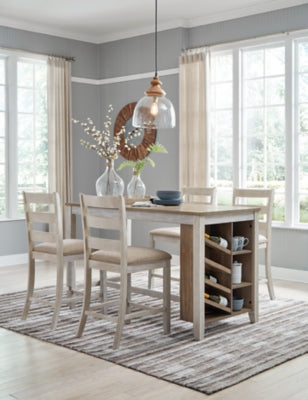 Skempton Counter Height Dining Table and 4 Barstools