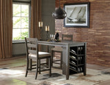 Rokane Counter Height Dining Table and 2 Barstools