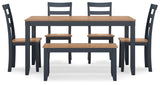 Gesthaven Dining Room Table Set (6/CN)
