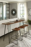 Wilinruck Counter Height Dining Table and 3 Barstools