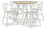 Grannen Dining Table and 4 Chairs