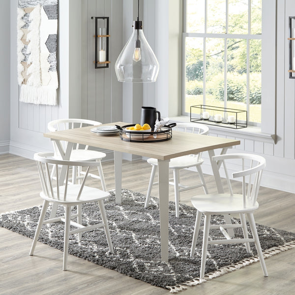 Grannen Dining Table and 4 Chairs