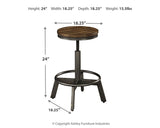 Torjin Counter Height Dining Table and 2 Barstools