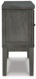 Hallanden Counter Height Dining Table and 4 Barstools with Storage