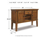 Ralene Counter Height Dining Table and 6 Barstools with Storage