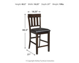 Haddigan Counter Height Dining Table and 6 Barstools
