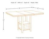 Haddigan Counter Height Dining Extension Table