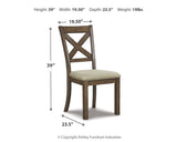 Moriville Counter Height Dining Table and 4 Barstools with Storage