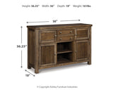Moriville Dining Table and 6 Chairs with Storage
