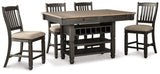 Tyler Creek Counter Height Dining Table and 4 Barstools