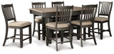 Tyler Creek Counter Height Dining Table and 6 Barstools