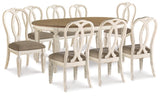 Realyn Dining Table and 8 Chairs