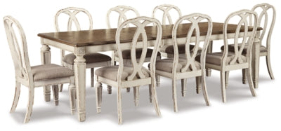 Realyn Dining Table and 8 Chairs