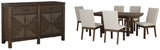 Dellbeck Dining Table and 6 Chairs with Storage