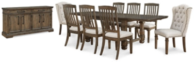 Markenburg Dining Table and 8 Chairs with Storage