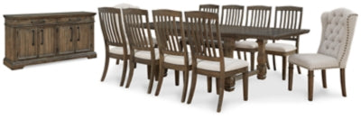 Markenburg Dining Table and 10 Chairs with Storage