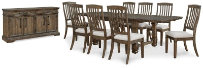 Markenburg Dining Table and 8 Chairs with Storage