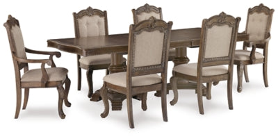 Charmond Dining Table and 6 Chairs with Storage