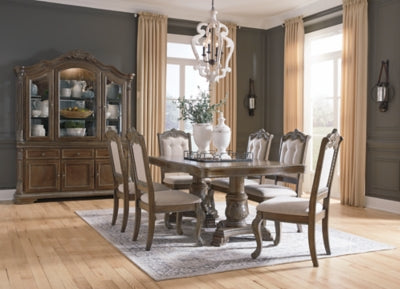 Charmond Dining Table and 6 Chairs with Storage