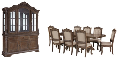 Charmond Dining Table and 8 Chairs with Storage