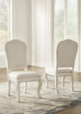 Arlendyne Dining Table and 6 Chairs with Storage