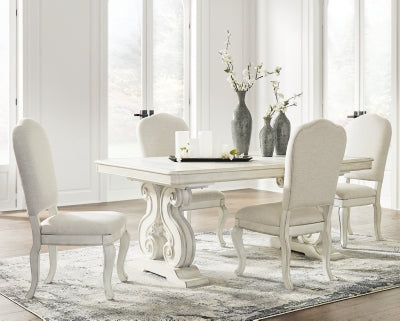 Arlendyne Dining Table and 4 Chairs