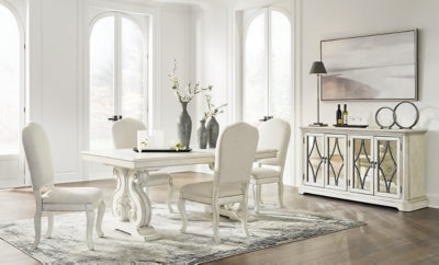 Arlendyne Dining Table and 4 Chairs with Storage