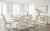 Arlendyne Dining Table and 8 Chairs with Storage