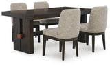 Burkhaus Dining Table and 4 Chairs