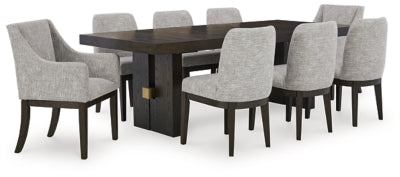 Burkhaus Dining Table and 8 Chairs