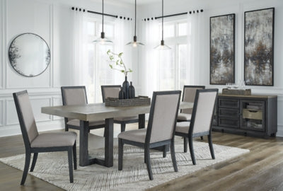 Foyland Dining Table and 6 Chairs with Storage