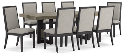 Foyland Dining Table and 8 Chairs