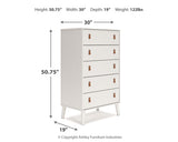 Aprilyn Queen Bookcase Headboard with Dresser, Chest and 2 Nightstands
