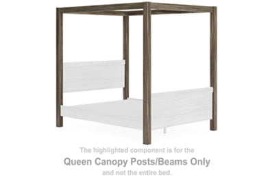 Shallifer Queen Canopy Posts/Beams