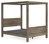 Shallifer Queen Canopy Bed with Dresser and 2 Nightstands