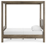 Shallifer Queen Canopy Bed with Dresser, Chest and Nightstand