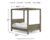 Shallifer Queen Canopy Bed with Dresser, Chest and 2 Nightstands