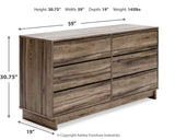 Shallifer Queen Canopy Bed with Dresser, Chest and 2 Nightstands